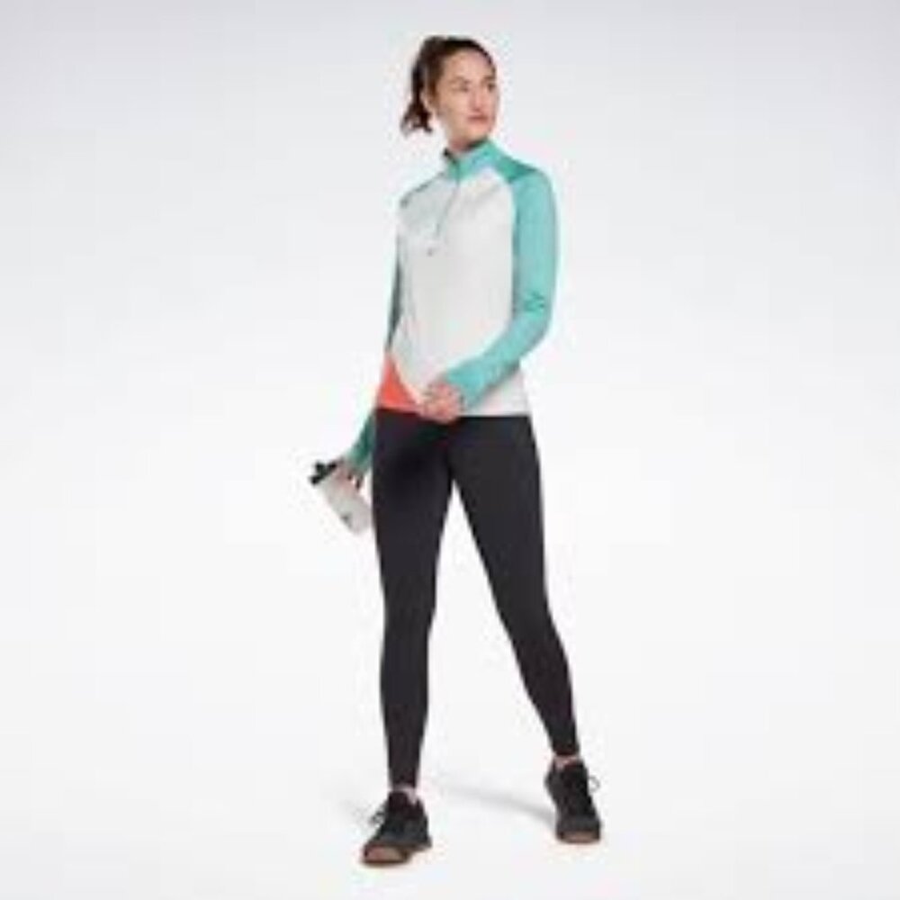 Reebok Speedwick long sleeve colorblock running shirt